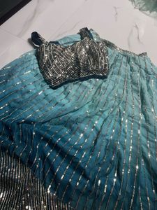 Sequin Lehenga Choli Set