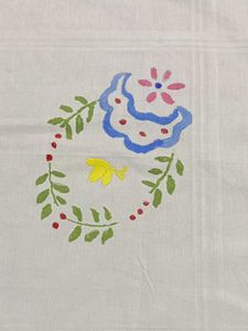 Pack Of To Vintage Hand-Painted Handkerchief By Me