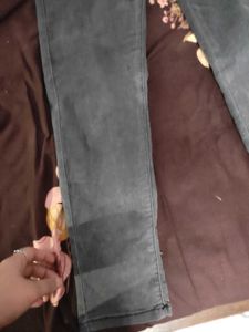 Used Faded Colour Jeans High Waisted Streachable
