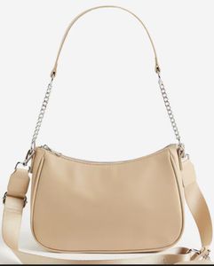 H&amp;M Divided Satin Beige Shoulder Bag
