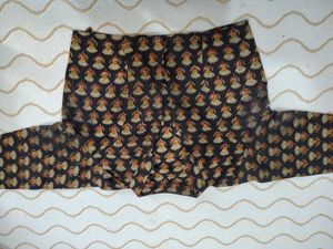 Ethnic Print collar blouse