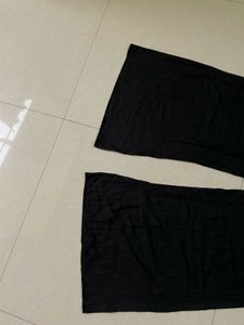 Zara Satin Flared Trouser Black