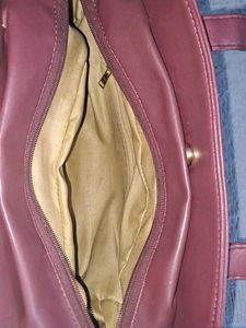 Caprese Burgundy Satchel