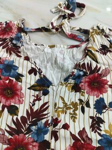 Floral Tie-Strap Top