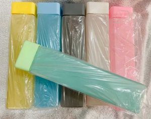 Frosty Plastic Square Water Bottle (Pack Of 6)