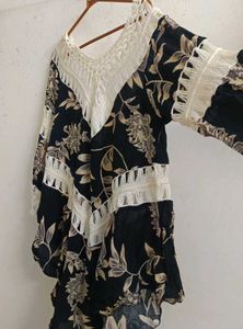 Floral Print Kaftan Top