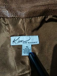 Stylish Mens Snake Skin Print Faux Leather Jacket