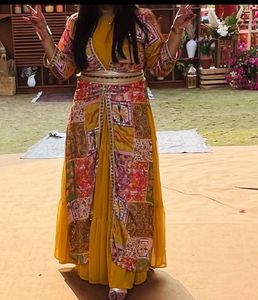 gown jacket and belt
