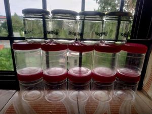 10(Plastic)+4(Glass) Containers