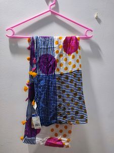 Fuchsia Printed Scarf Multi Color