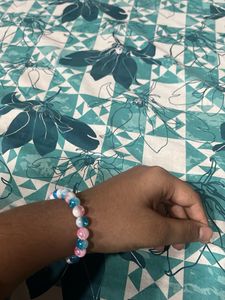cotton candy Beaded Bracelet