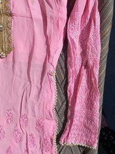 Baby Pink Heavy Kurti