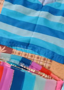 Colourful Saree With Blouse Petticoat