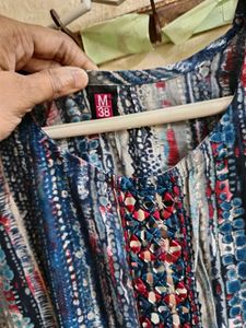 Combo Of  Floral Maxi Dress &amp; Short Anarkali Kurti