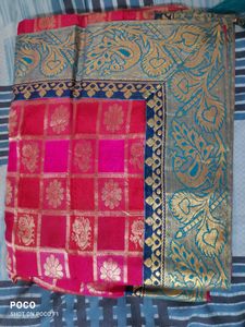 pretty pink saree.