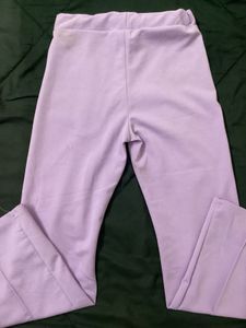 Lavender Korean Flared Pants