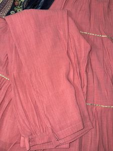 Pink Kurta Set With Dupatta