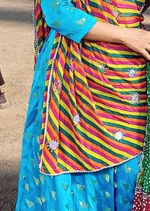 Blue &amp; Gold Indian Choli