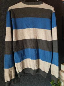 Striped V-Neck Sweater