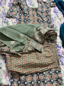 2 Suit Sets Blue And Grey Green Color