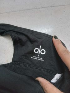 alo Yoga Black Bra Top
