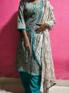 Cotton Embroidery Kurta Set