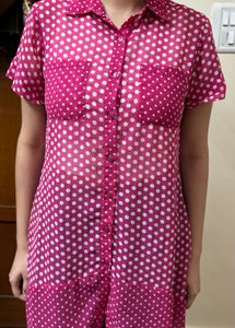 Pink Polka Dot Tunic