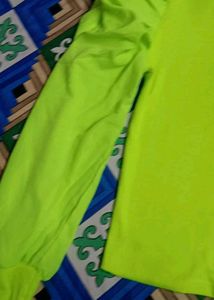 Neon Green Long Sleeve Top