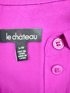 Button-Down Shirt (Magenta) Of Le Chateau