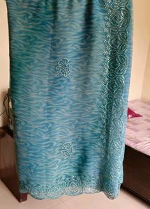 Skyblue  New Saree