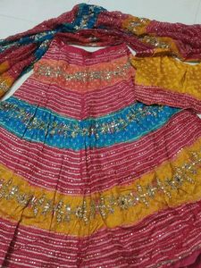Bandhej Lehanga Choli