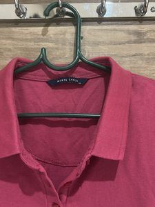 Pink Polo Top