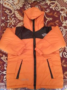 Orange puffer Jacket
