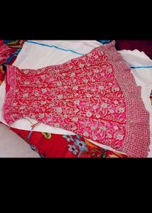 Red Embroidered Lehenga Choli
