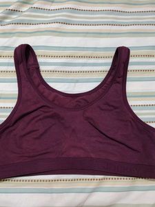 Burgundy Sports Bra