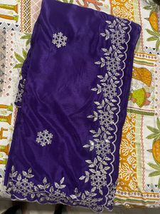 Cut work Saree