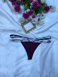 PINK Criss-Cross Thong