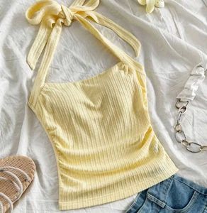 Savana Yellow Halter Top
