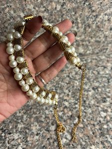 Pearl &amp; Gold Necklace