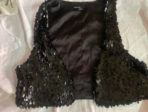 Sequin Embellished Vest