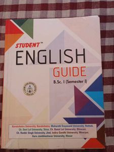 Student English Guide For B.Sc Students First Year