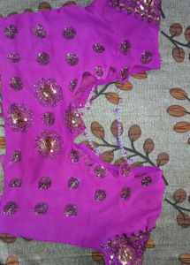 Pink Sequin Blouse
