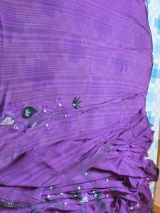 Very Beautiful Saree With Stiched Blouse