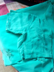 Sky Blue Sitara Work Saree