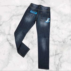 ₹(2200) Distressed Dark Wash Denim Jeans