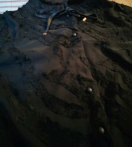 Embroidered Black Jacket