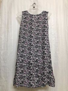 Blue Printed Mini Dress