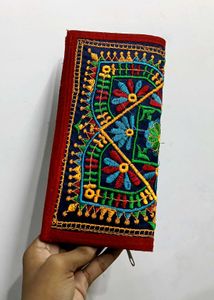 MultiColour Embroidery Hand purse For Womens