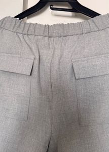 Grey Cropped Trousers