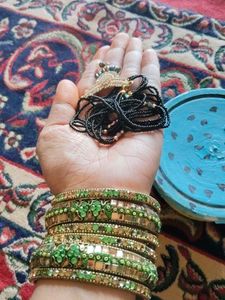 Bangles And Manglsutra Combo